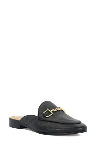 Dune London Glairing Bit Loafer Mule In Black