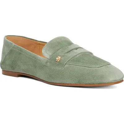 Dune London Glances Penny Loafer In Green