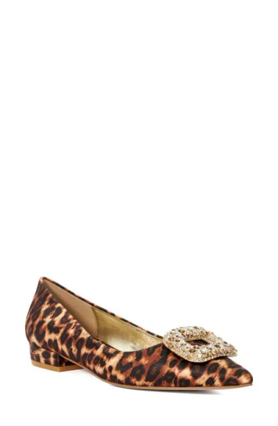 Dune London Habina Pointed Toe Pump In Leopard
