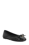 Dune London Harpington Cap Toe Ballet Flat In Black
