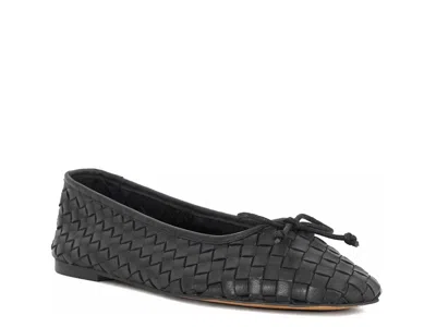 Dune London Heat Ballet Flat In Black