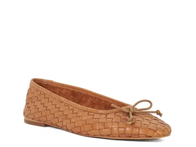 Dune London Heat Ballet Flat In Brown