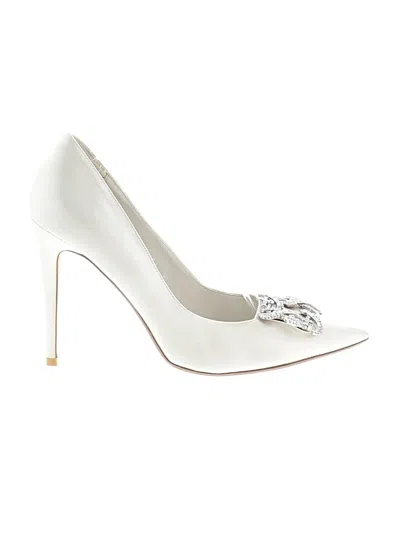 Pre-owned Dune London Heels In Ivory