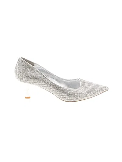 Pre-owned Dune London Heels In Silver