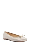Dune London Helenne Ballet Flat In Silver
