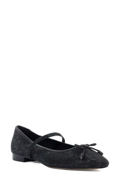 Dune London Holly Mary Jane Flat In Black