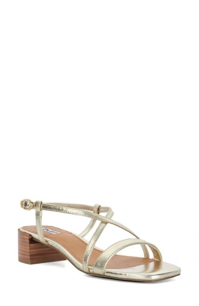 Dune London Jaskell Ankle Strap Sandal In Gold
