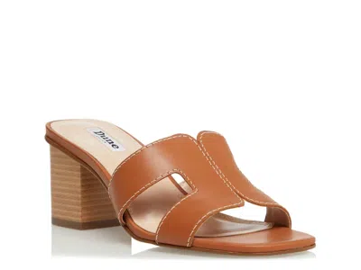 Dune London Jupe Sandal In Tan Leather