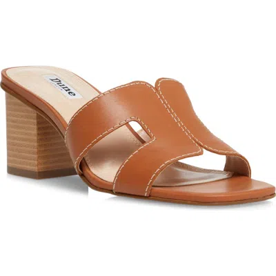 Dune London Jupe Slide Sandal In Brown