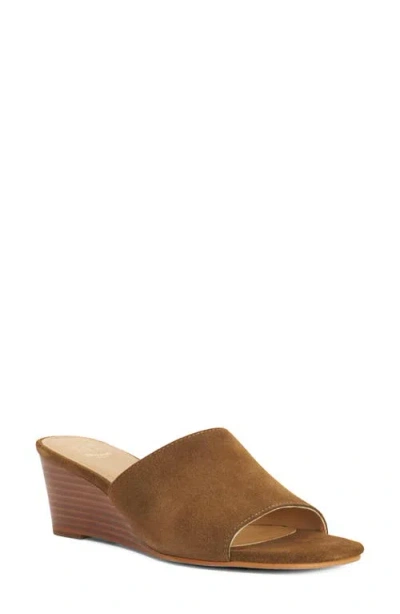 Dune London Kaydee Wedge Slide Sandal In Brown