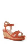 Dune London Kelsia Wedge Sandal In Orange