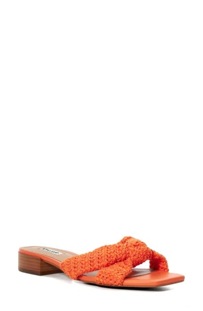 Dune London Laize Sandal In Orange