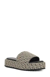Dune London Lanie Platform Slide Sandal In Black