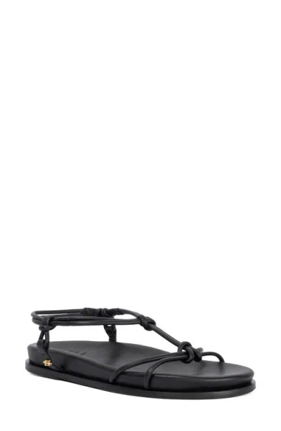 Dune London Launa Ankle Strap Sandal In Black