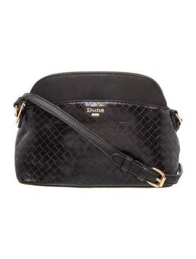 Pre-owned Dune London Leather Crossbody Bag In Black