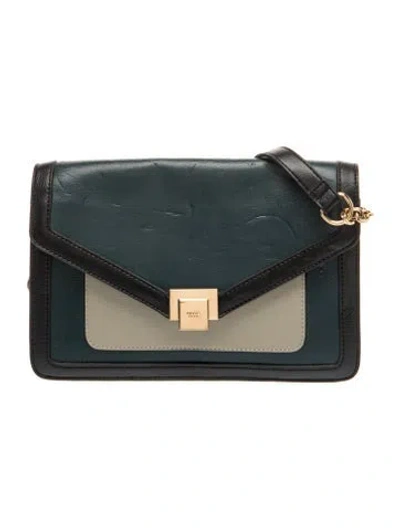 Pre-owned Dune London Leather Portfolio In Blue