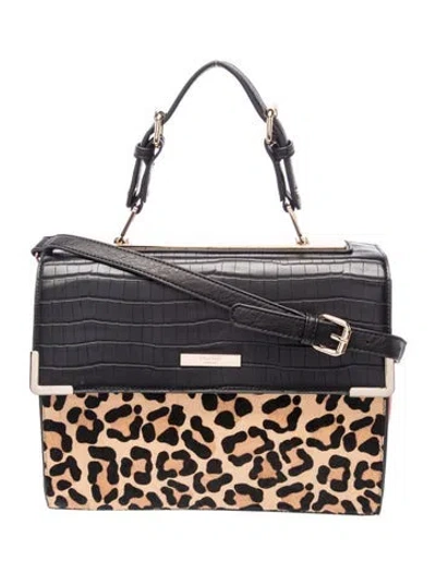 Pre-owned Dune London Leather Shoulder Bag In Black