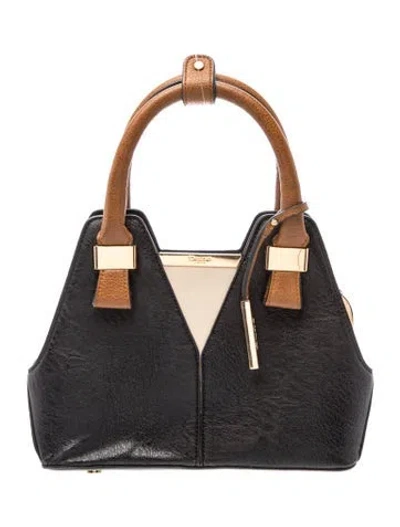 Pre-owned Dune London Leather Top Handle Bag In Black