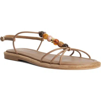 Dune London Lemnos Leather Sandal In Neutral