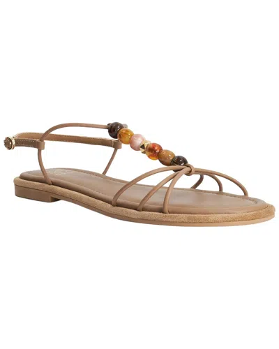 Dune London Lemnos Leather Sandal In Animal Print
