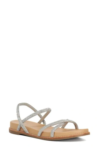 Dune London Levia Slingback Platform Sandal In Silver