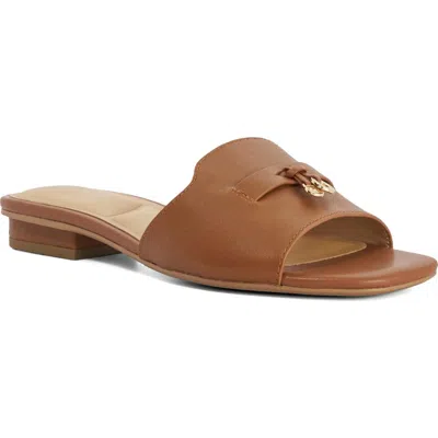 Dune London Lindo Slide Sandal In Brown