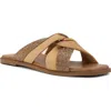 Dune London Lossey Crystal Slide Sandal In Brown