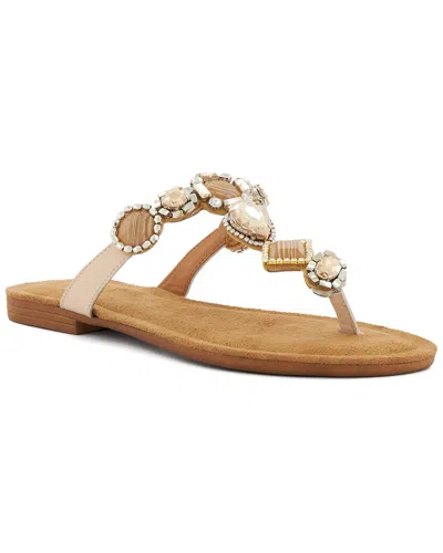 Dune London Louise Leather Sandal In White