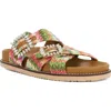 Dune London Lulos Sandal In Beige Multi