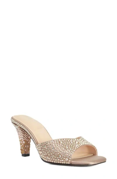 Dune London Madizons Faux Leather Slide Sandal In Mink