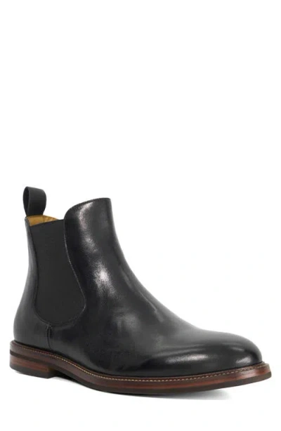 Dune London Maisen Plain Toe Chelsea Boot In Black