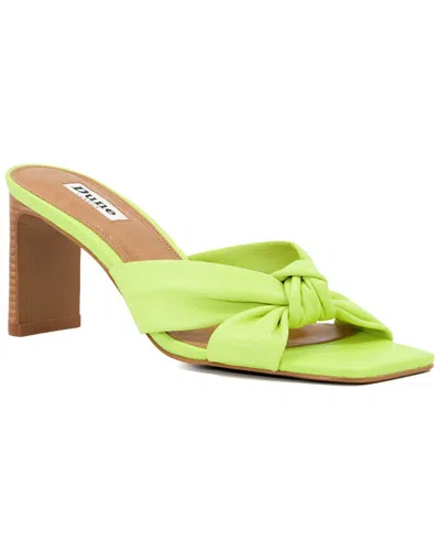 Dune London Maize Leather Sandal In Green