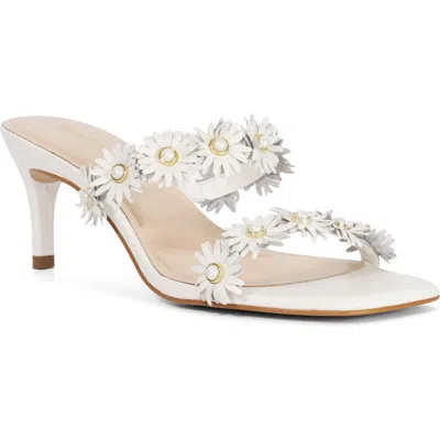 Dune London Maltas Kitten Heel Slide Sandal In White