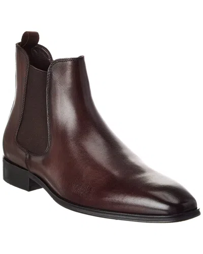 Dune London Mandatory Leather Boot In Brown