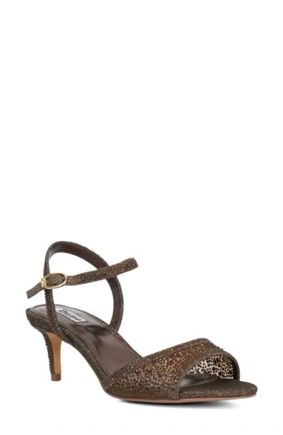 Dune London Manicure Ankle Strap Sandal In Brown