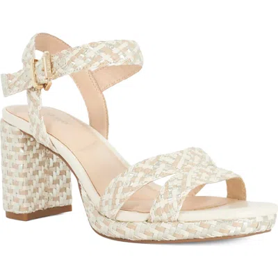 Dune London Manifesting Ankle Strap Platform Sandal In Neutral