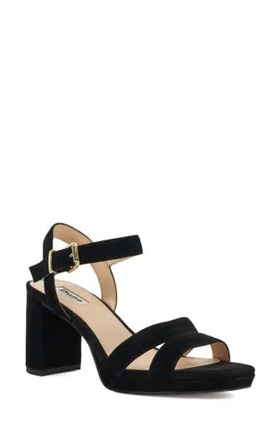 Dune London Manifesting Platform Sandal In Black