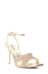 Dune London Marilyn Ankle Strap Sandal In Gold