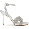 Dune London Marilyn Ankle Strap Sandal In Silver
