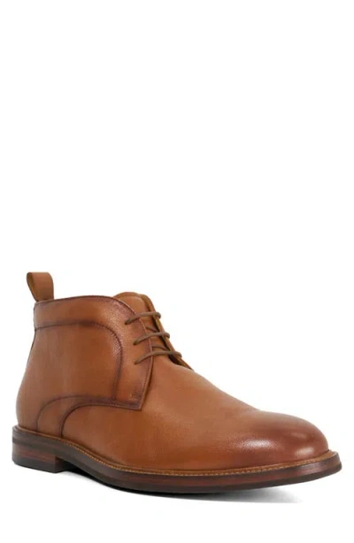 Dune London Maxxy Plain Toe Chukka Boot In Brown