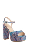 Dune London Maycie Ankle Strap Sandal In Blue