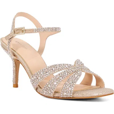 Dune London Mayven Ankle Strap Sandal In Gold