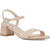 Dune London Measure Ankle Strap Sandal In Blush
