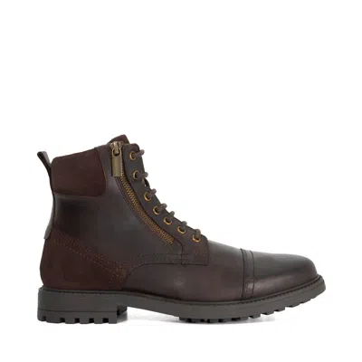 Dune London Men's Cayden Flat Ankle Boot In Chocolate