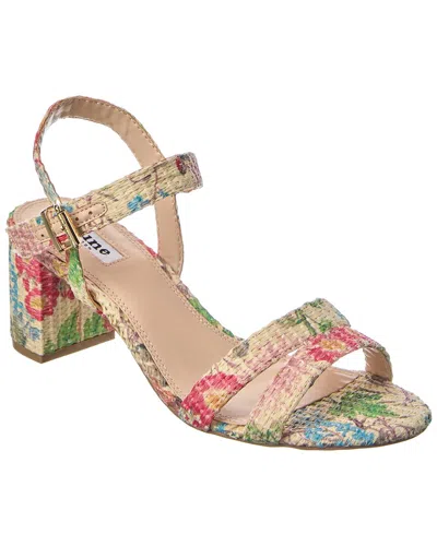 Dune London Merisa Raffia Heeled Sandal In Multi