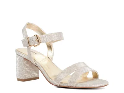 Dune London Merisa Sandal In Silver Shimmer