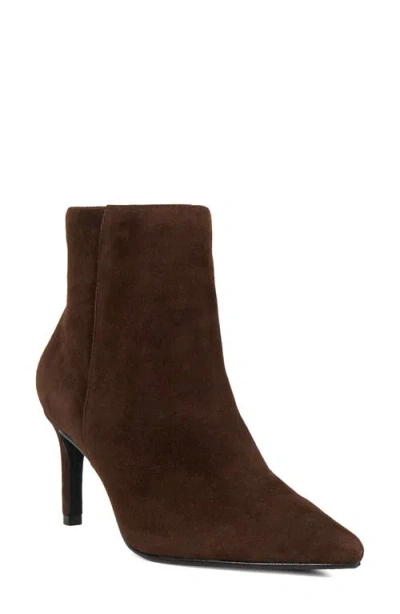 Dune London Obsessively Pointed Toe Bootie In Animal Print