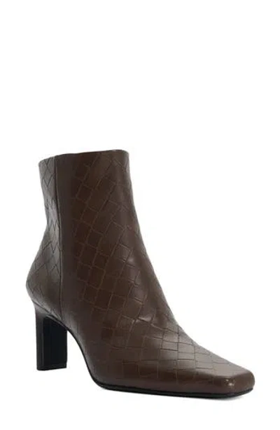 Dune London Occur Faux Leather Bootie In Brown
