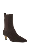 Dune London Odele Snip Toe Chelsea Boot In Brown