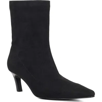 Dune London Oliya Pointed Toe Bootie In Black